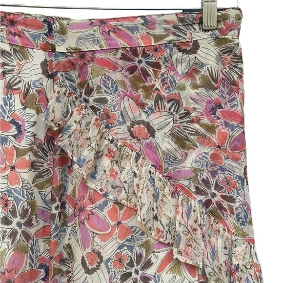 Free People Tan Around The World Ivory Skirt I Size: 4 - Picture 10 of 14